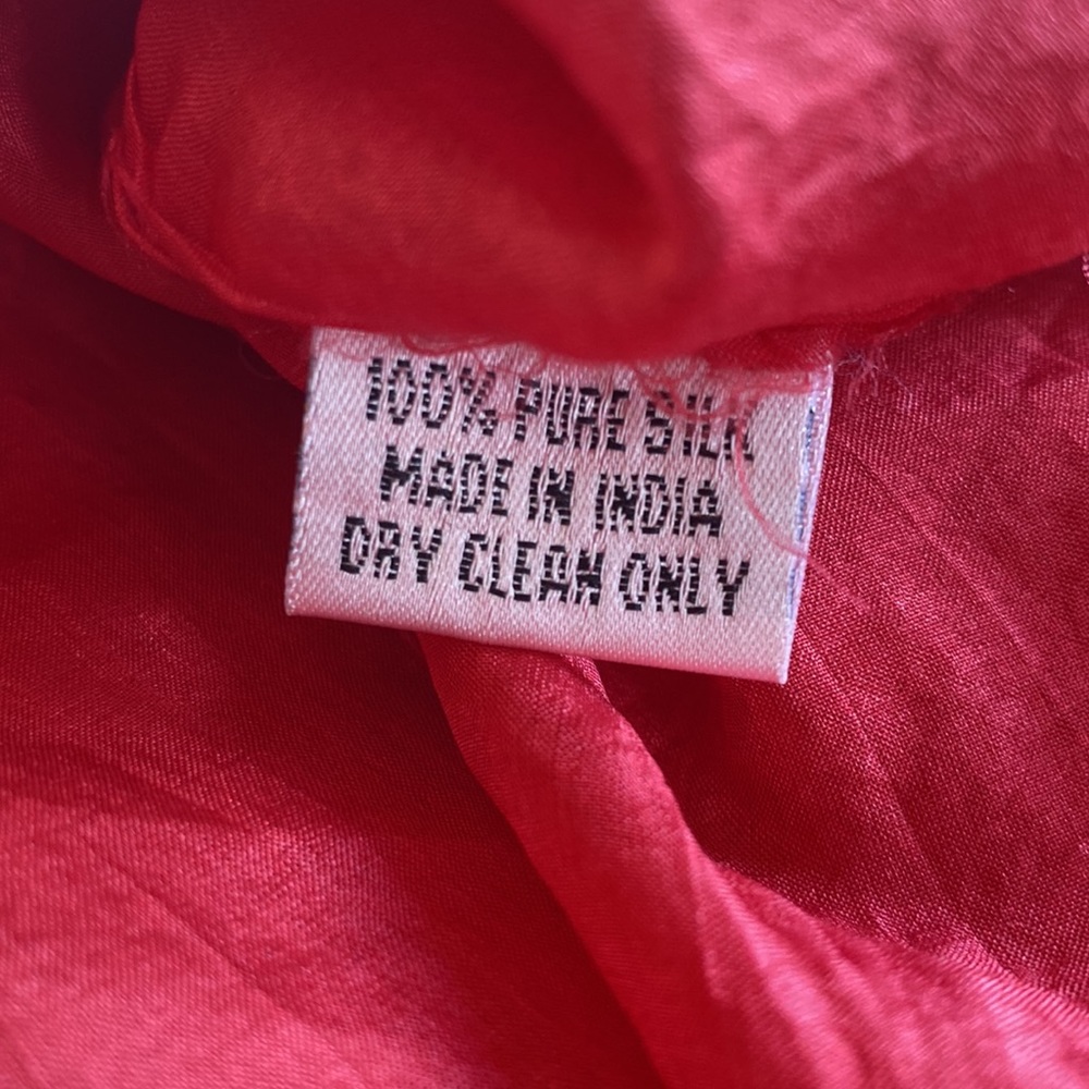 Roberta Freyman Roller Rabbit Raspberry Pink Silk… - image 6